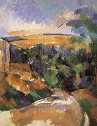 Paul Cezanne Road corner oil